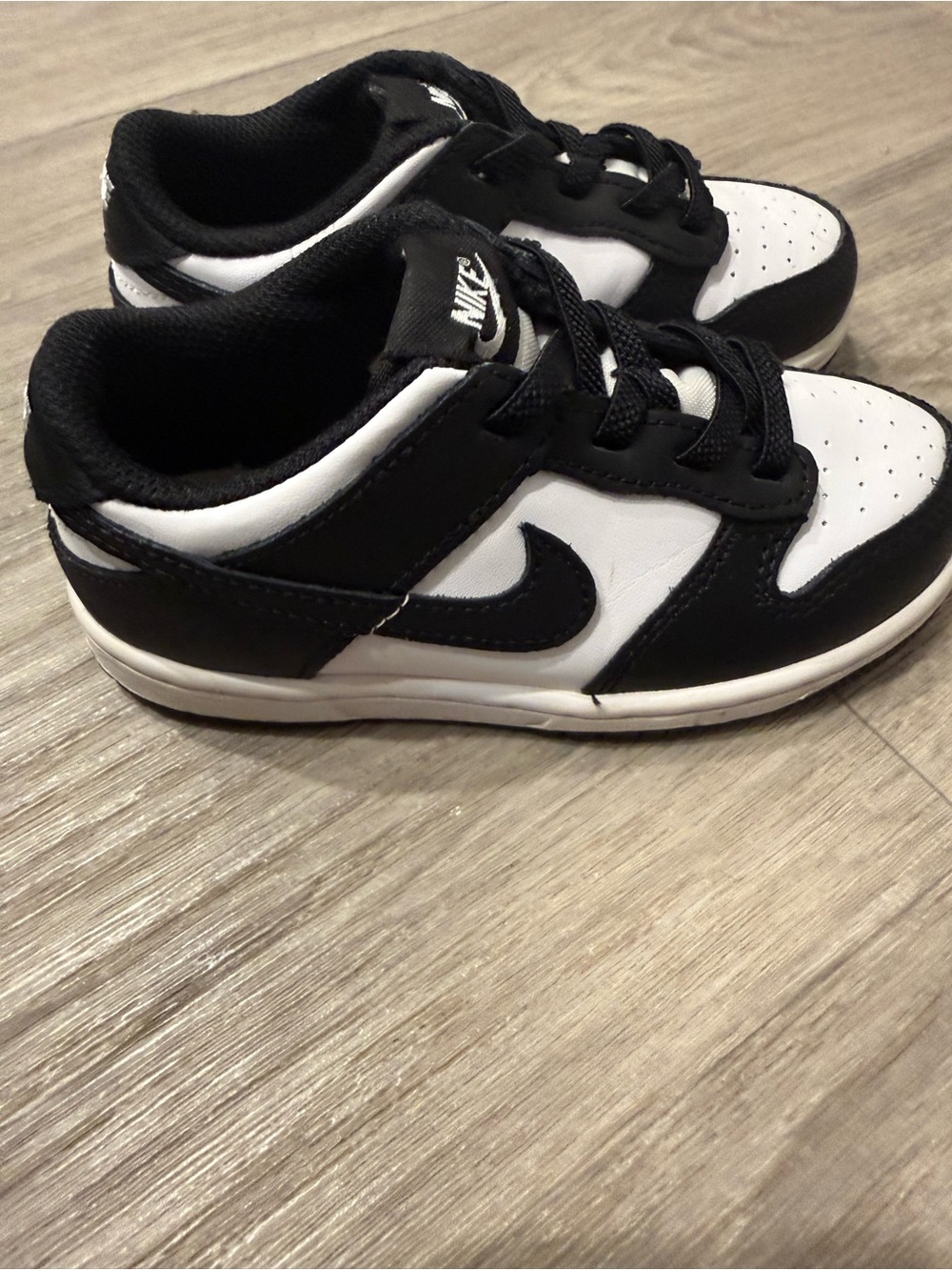 Nike Dunk Kids Black and White Low-Top Sneakers